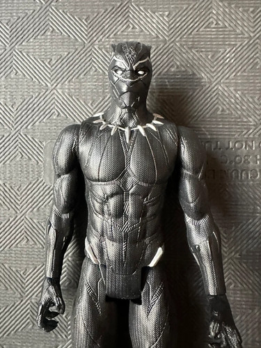 Black panther toy figurine - black,