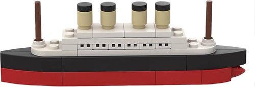 Moc 56pcs titanic toys set - 56pcs, set,