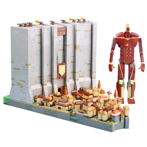 Giant titan wall building - titan,