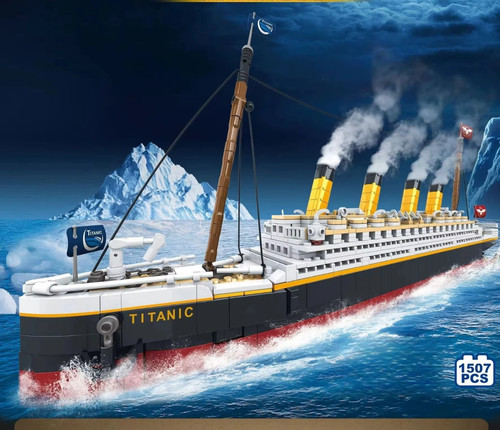 Large titanic ship building - large,