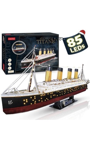 Titanic puzzle led model - titanic, led,